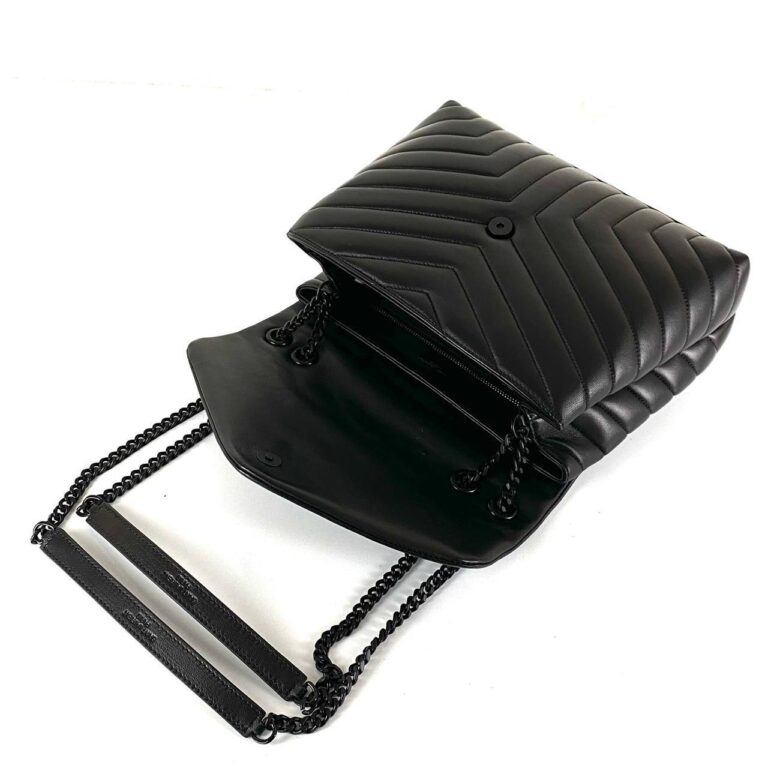 yves saint laurent canta loulou medium siyah 32x22 cm