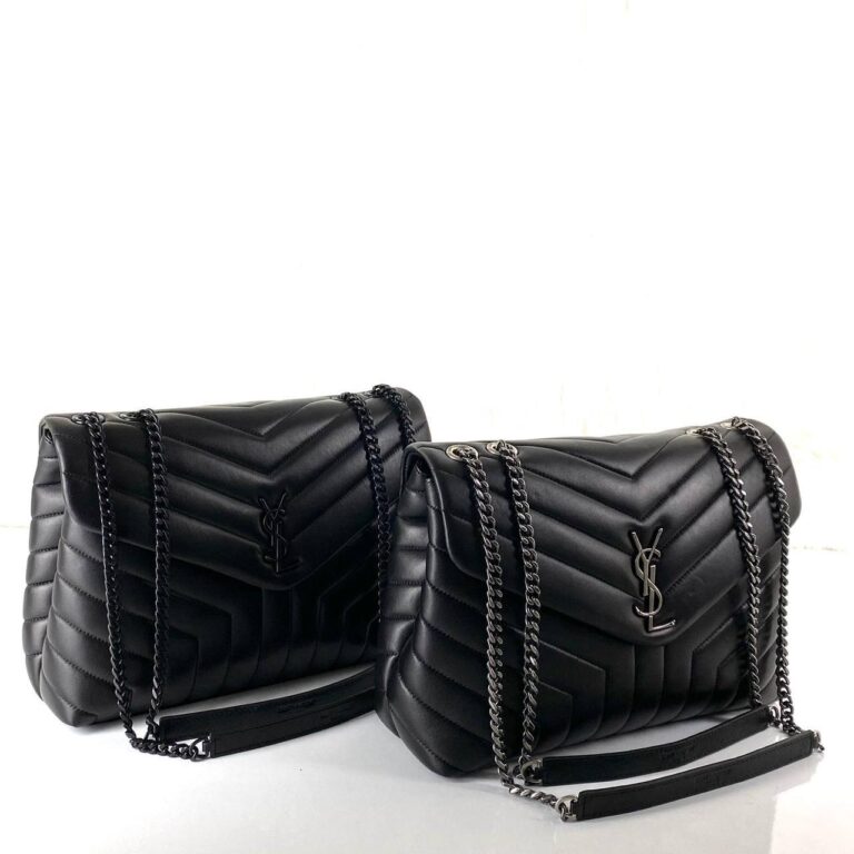 yves saint laurent canta loulou medium siyah 32x22 cm