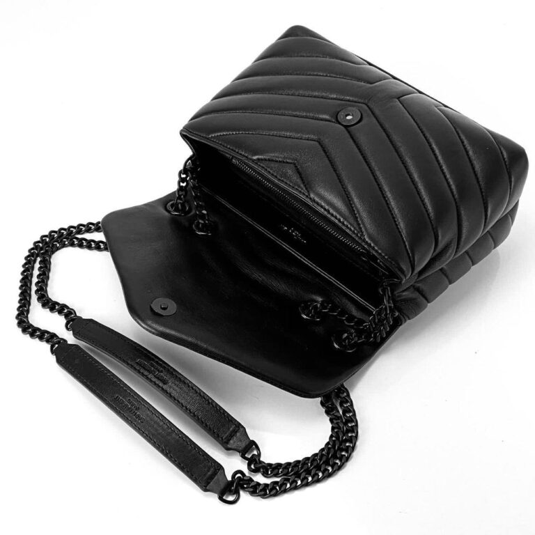 yves saint laurent canta loulou small siyah 32x22 cm