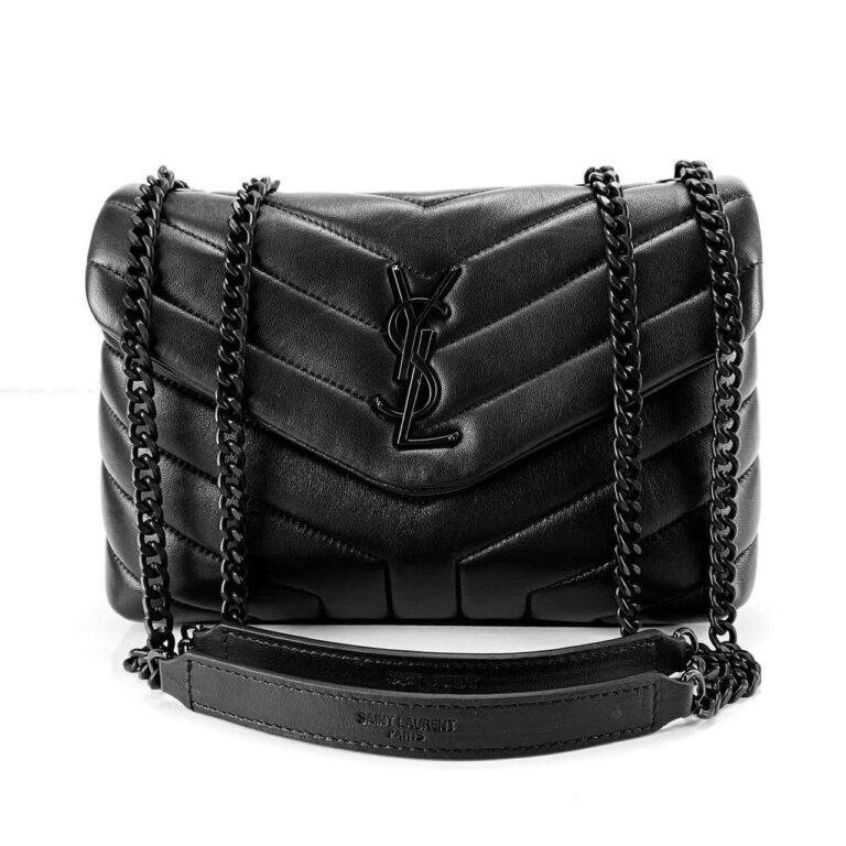 yves saint laurent canta loulou small siyah 32x22 cm