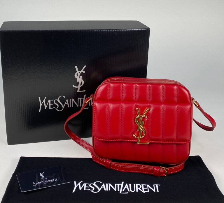 yves saint laurent canta vicky camera kirmizi ithal