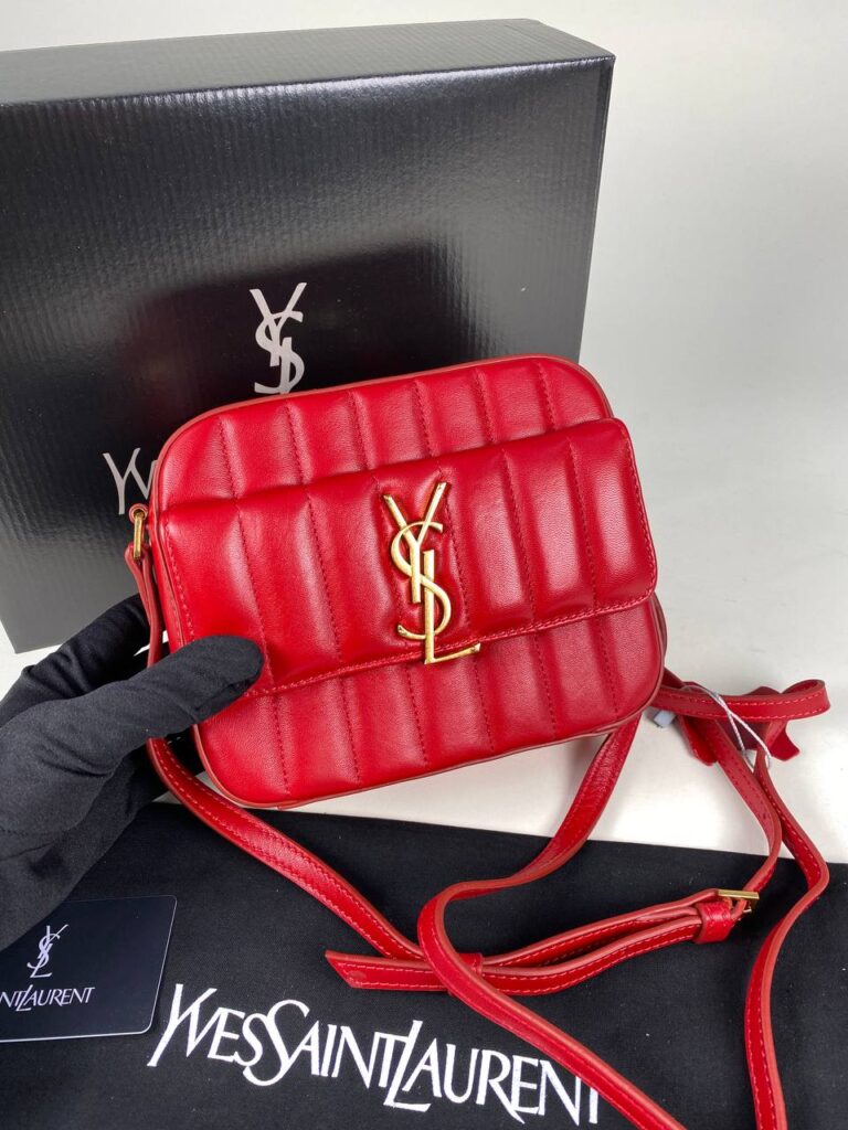 yves saint laurent canta vicky camera kirmizi ithal