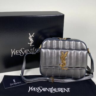yves saint laurent canta vicky camera silver ithal