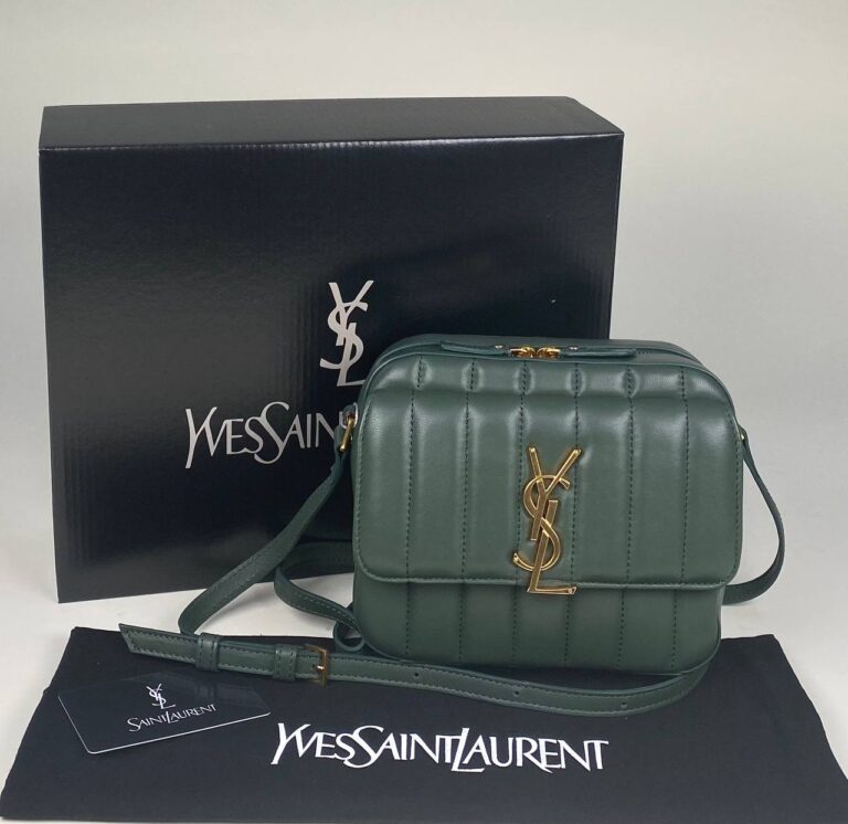 yves saint laurent canta vicky camera yesil ithal