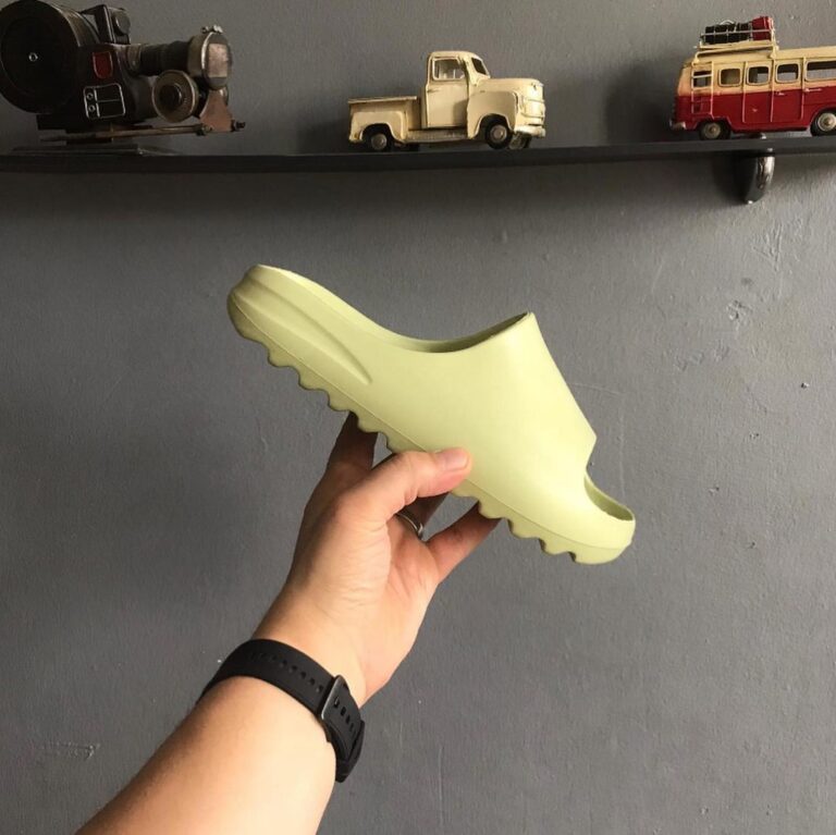 adidas terlik yeezy slide yesil unisex