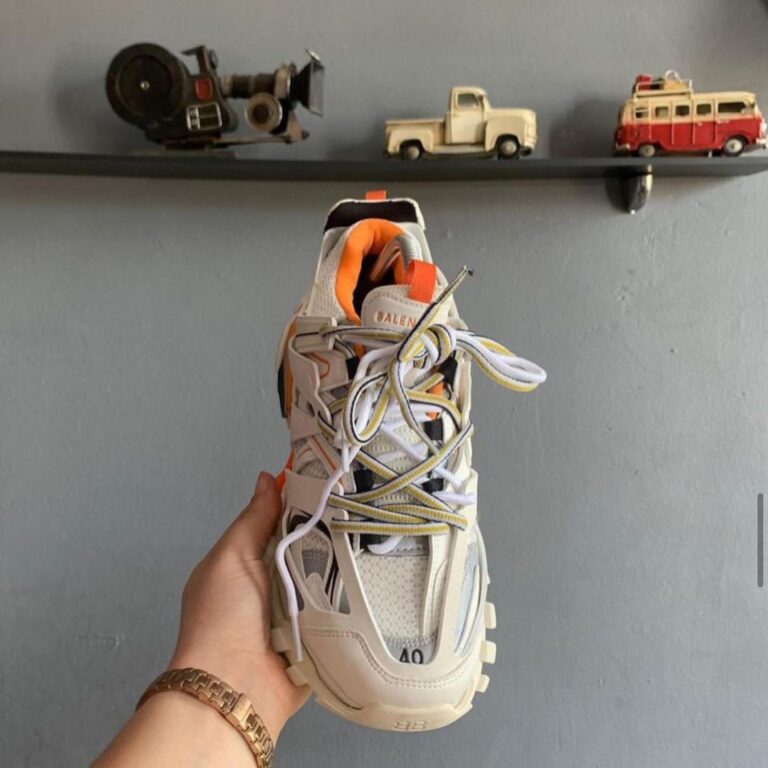 balenciaga ayakkabi sneakers track beyaz turuncu yeni sezon ithal