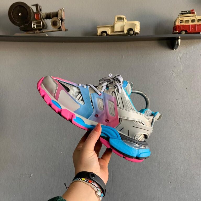 balenciaga ayakkabi sneakers track mavi pembe yeni sezon ithal