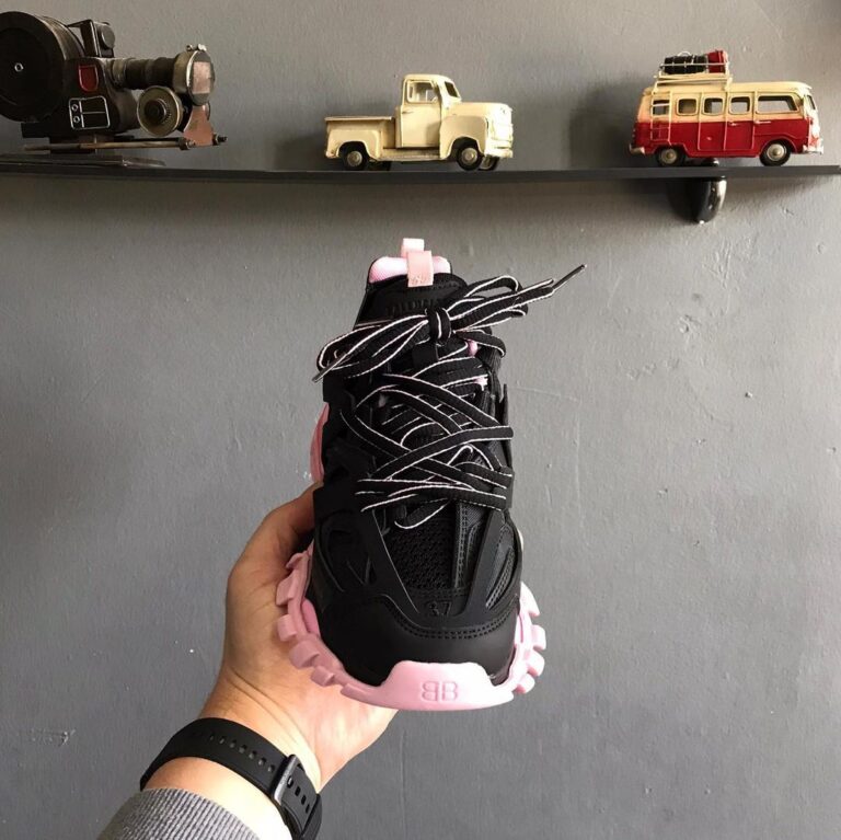 balenciaga ayakkabi sneakers track siyah pembe yeni sezon ithal