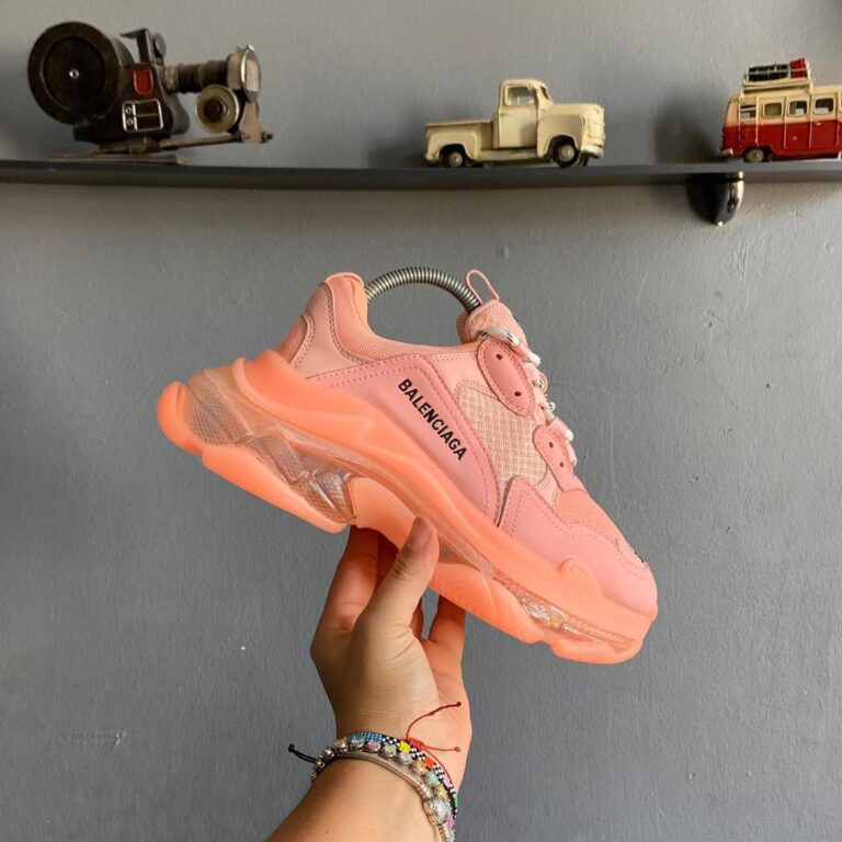 balenciaga ayakkabi sneakers triples pembe ithal