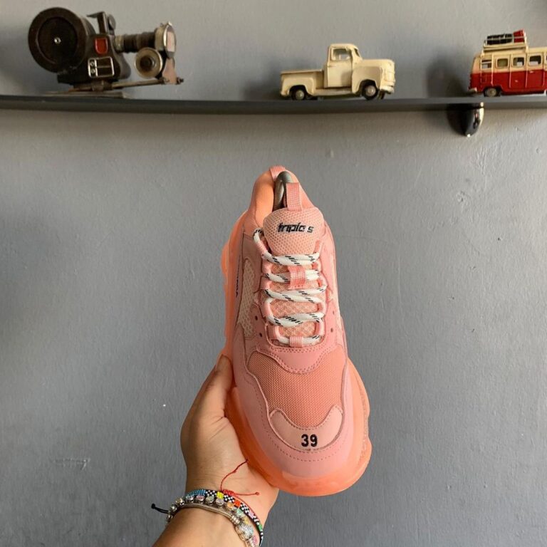 balenciaga ayakkabi sneakers triples pembe ithal