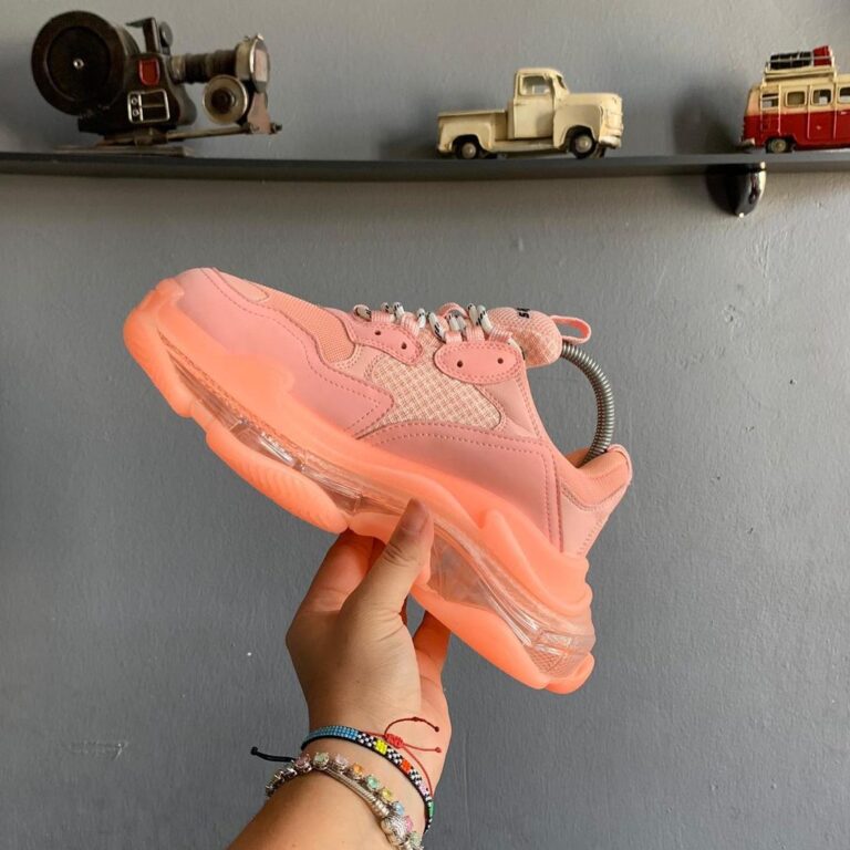 balenciaga ayakkabi sneakers triples pembe ithal