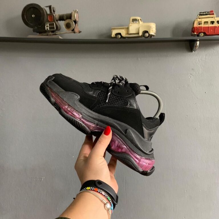 balenciaga ayakkabi sneakers triples siyah bordo ithal