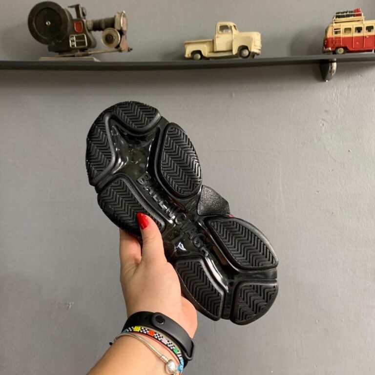 balenciaga ayakkabi sneakers triples siyah bordo ithal