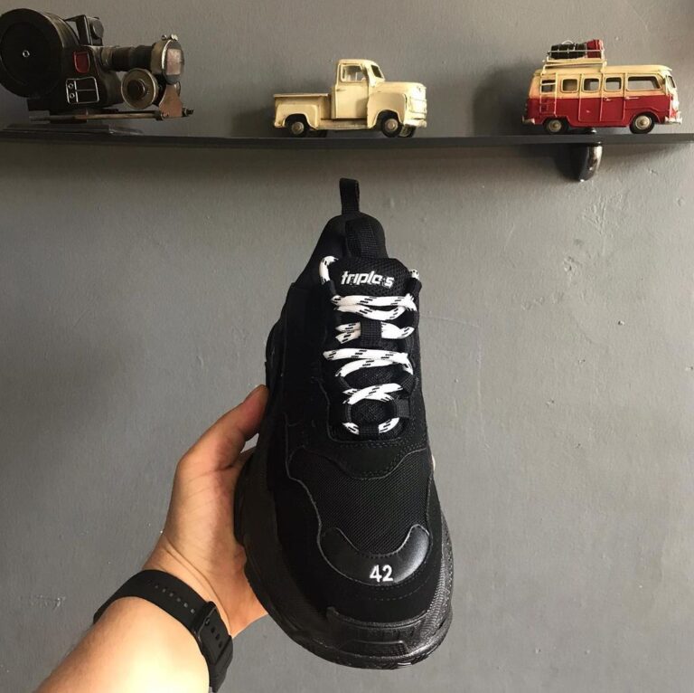 balenciaga ayakkabi sneakers triples siyah ithal