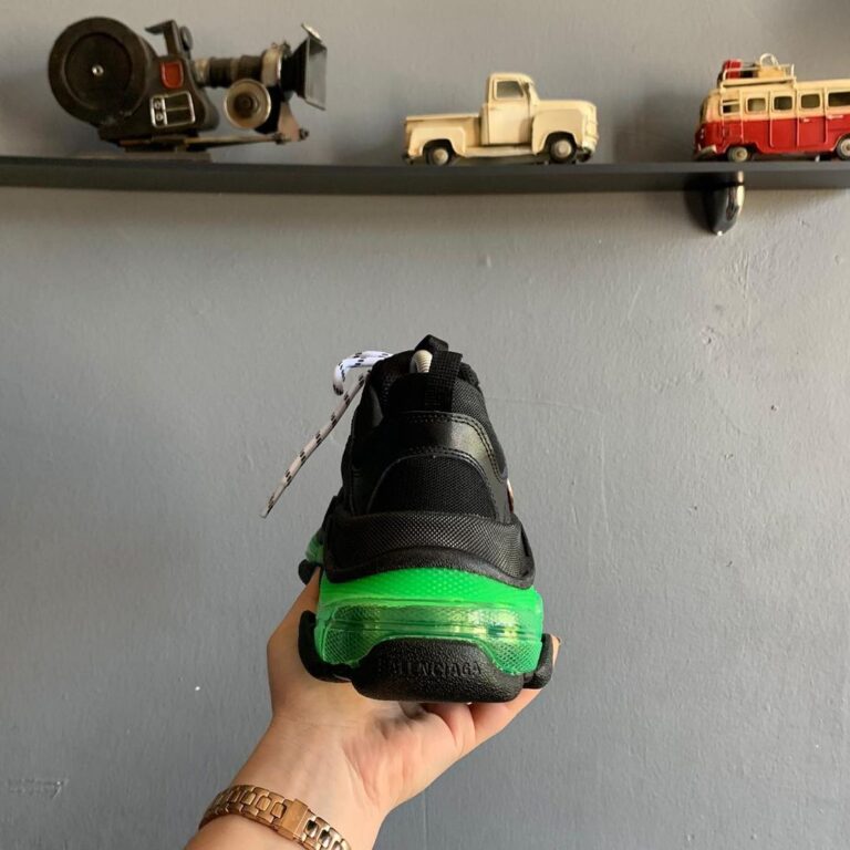 balenciaga ayakkabi sneakers triples siyah yesil ithal