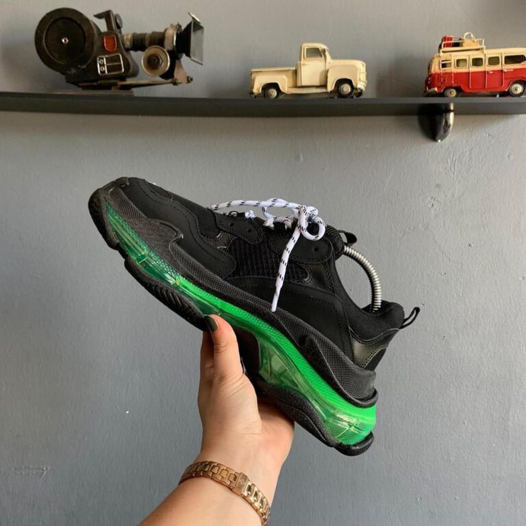 balenciaga ayakkabi sneakers triples siyah yesil ithal