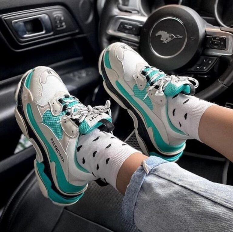 balenciaga ayakkabi sneakers triples yesil ithal
