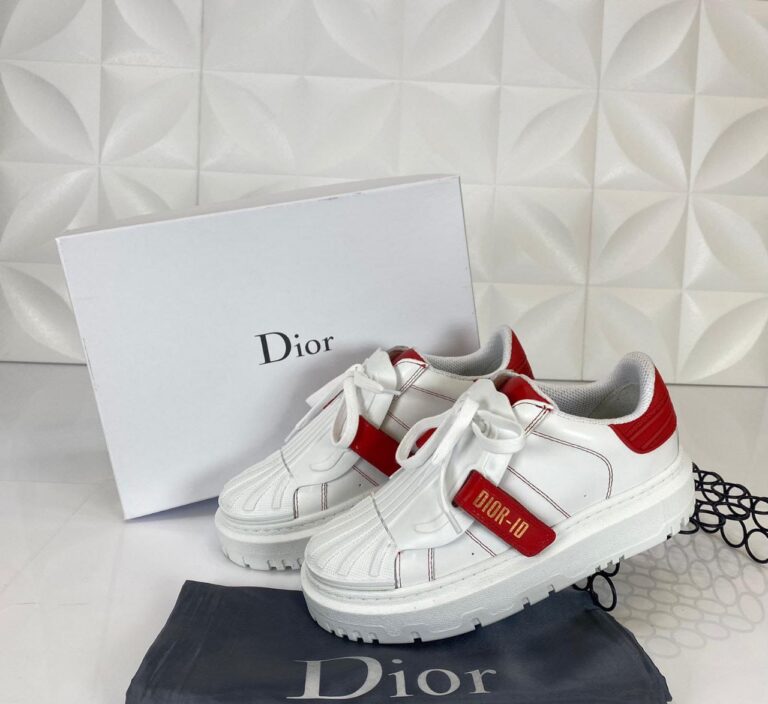 christian dior ayakkabi id kadin sneakers kirmizi beyaz ithal