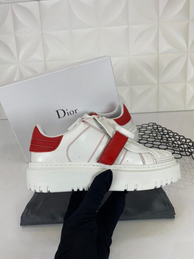 christian dior ayakkabi id kadin sneakers kirmizi beyaz ithal