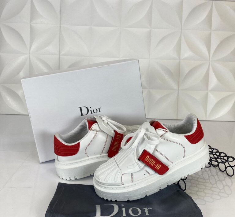 christian dior ayakkabi id kadin sneakers kirmizi beyaz ithal