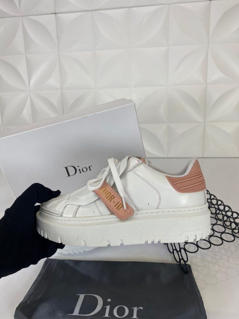 christian dior ayakkabi id kadin sneakers pudra beyaz ithal