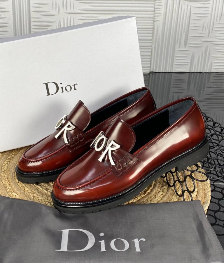 christian dior ayakkabi loafer kahve