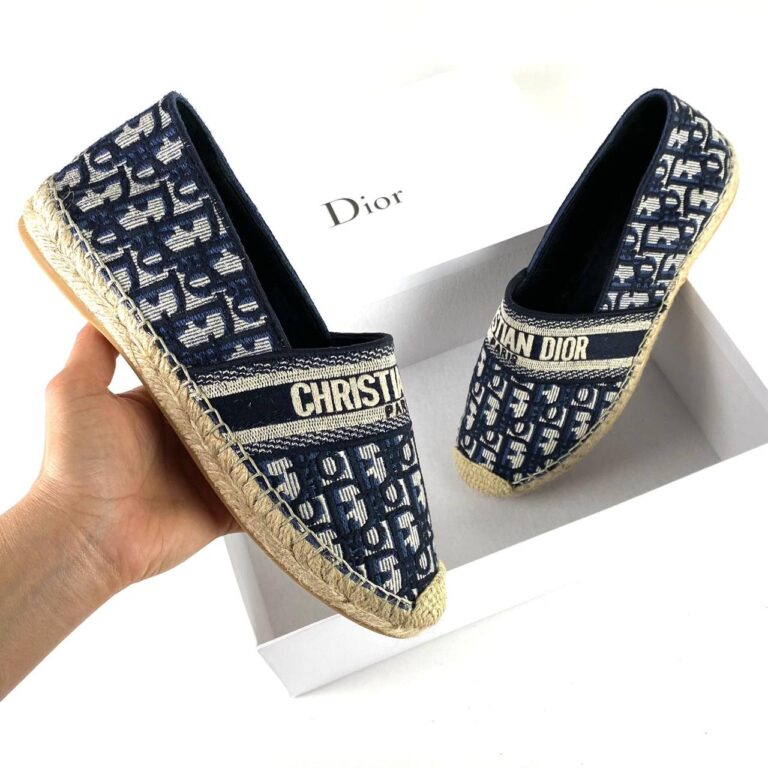 christian dior babet keten orgu espadril