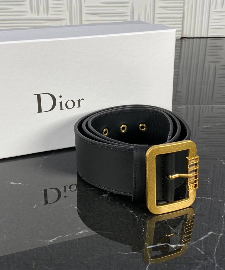 christian dior kemer siyah antik gold toka 5 cm ithal