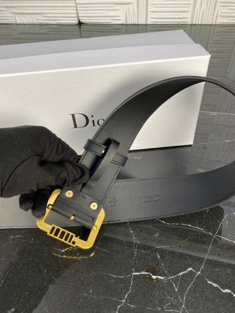 christian dior kemer siyah antik gold toka 5 cm ithal