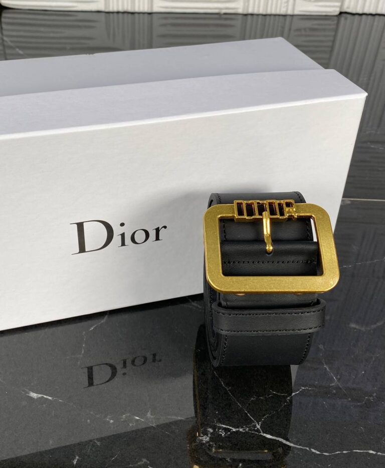 christian dior kemer siyah antik gold toka 5 cm ithal