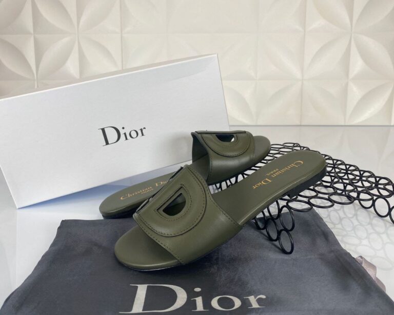 christian dior terlik d club slide haki yesil ithal