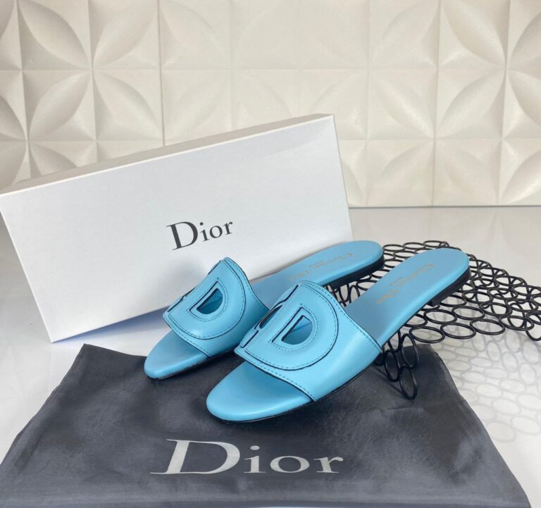 christian dior terlik d club slide mavi ithal