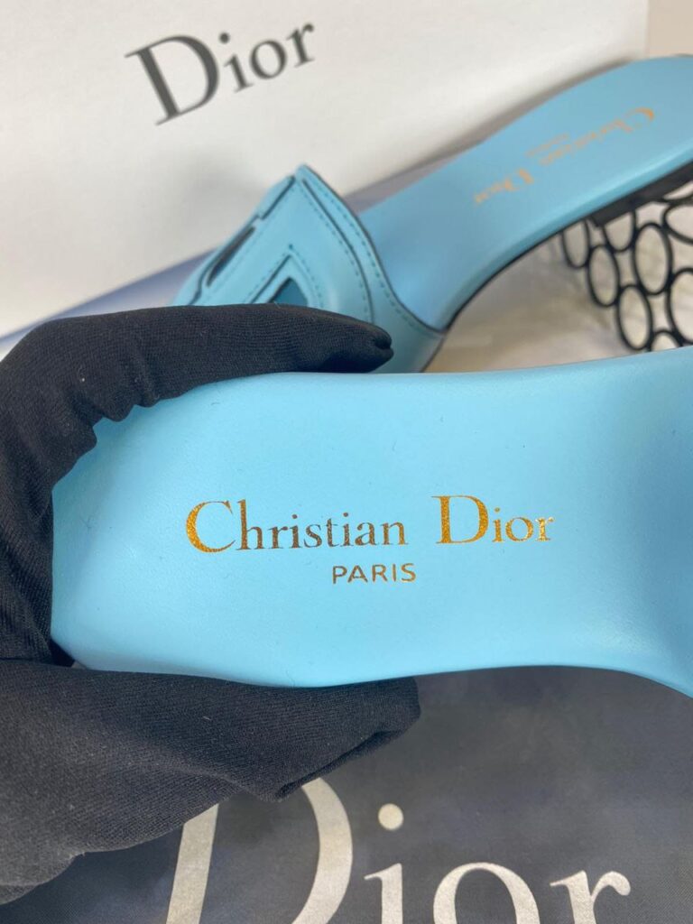 christian dior terlik d club slide mavi ithal