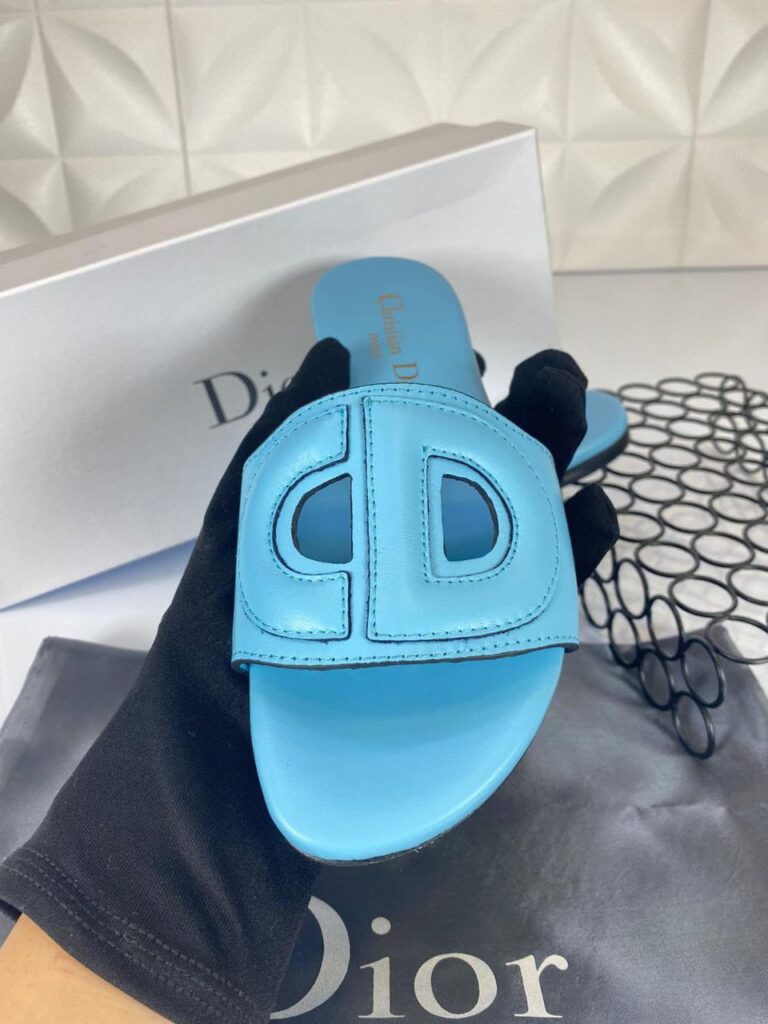 christian dior terlik d club slide mavi ithal