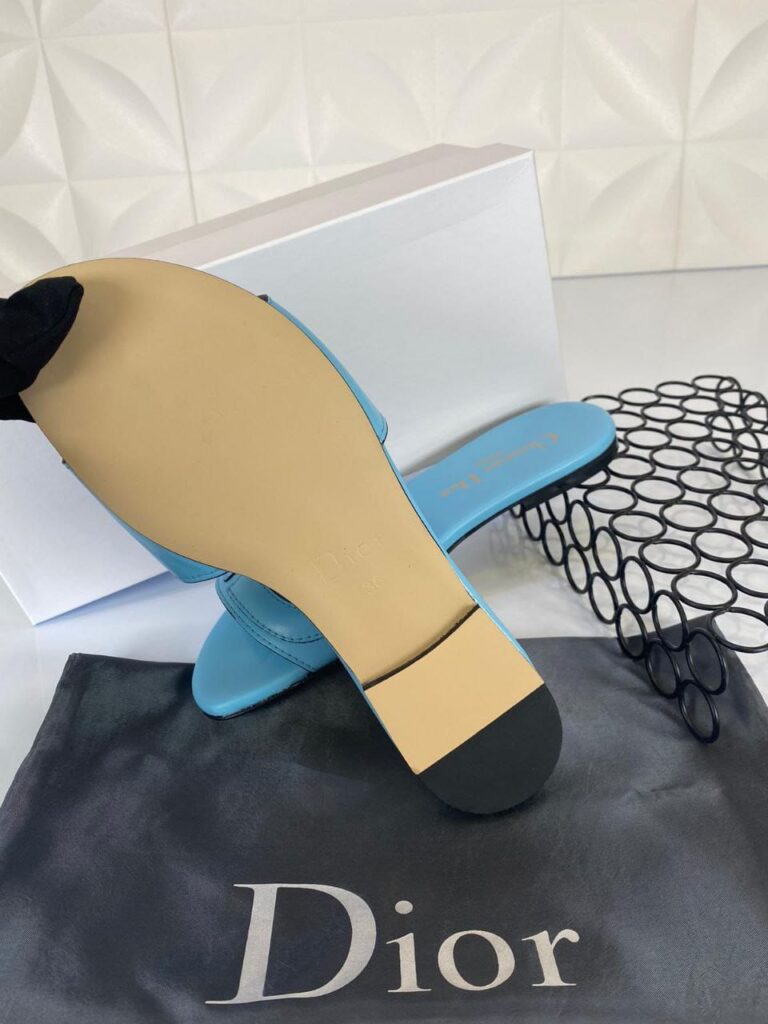 christian dior terlik d club slide mavi ithal