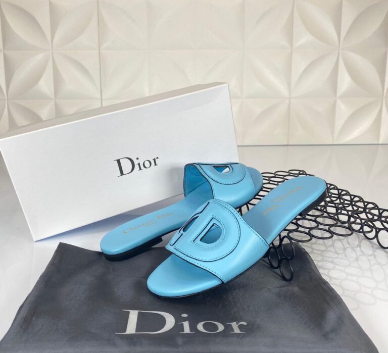 christian dior terlik d club slide mavi ithal