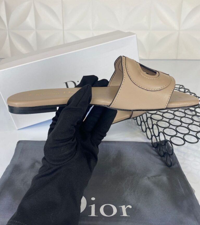 christian dior terlik d club slide vizon