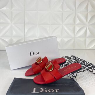 christian dior terlik kirmizi mule 30 montaigne deri