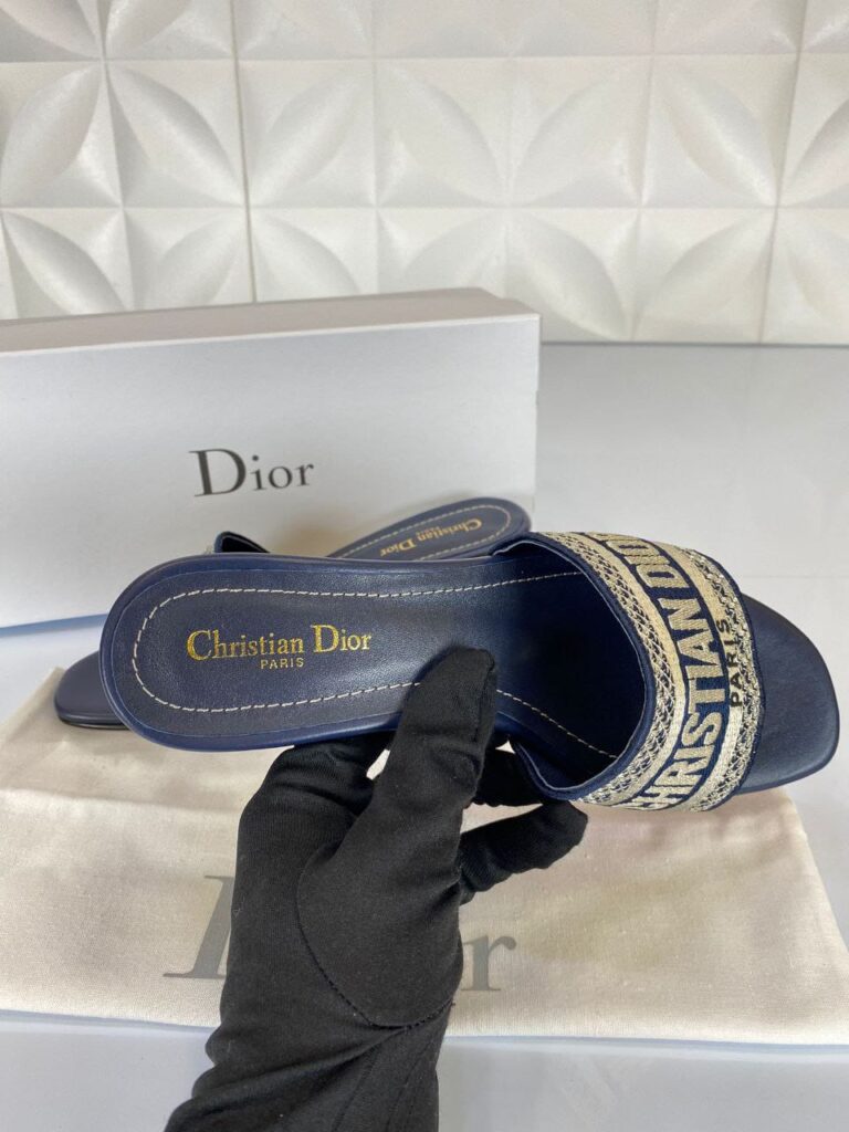 christian dior terlik lacivert topuklu dway heeled 4 cm