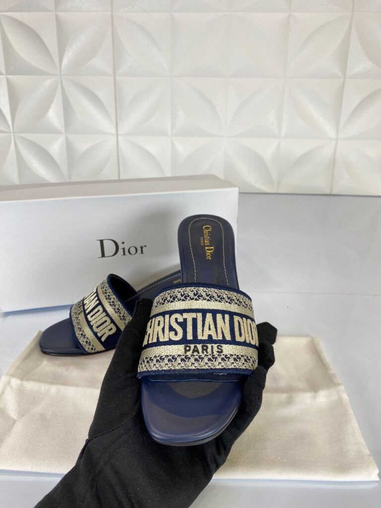 christian dior terlik lacivert topuklu dway heeled 4 cm