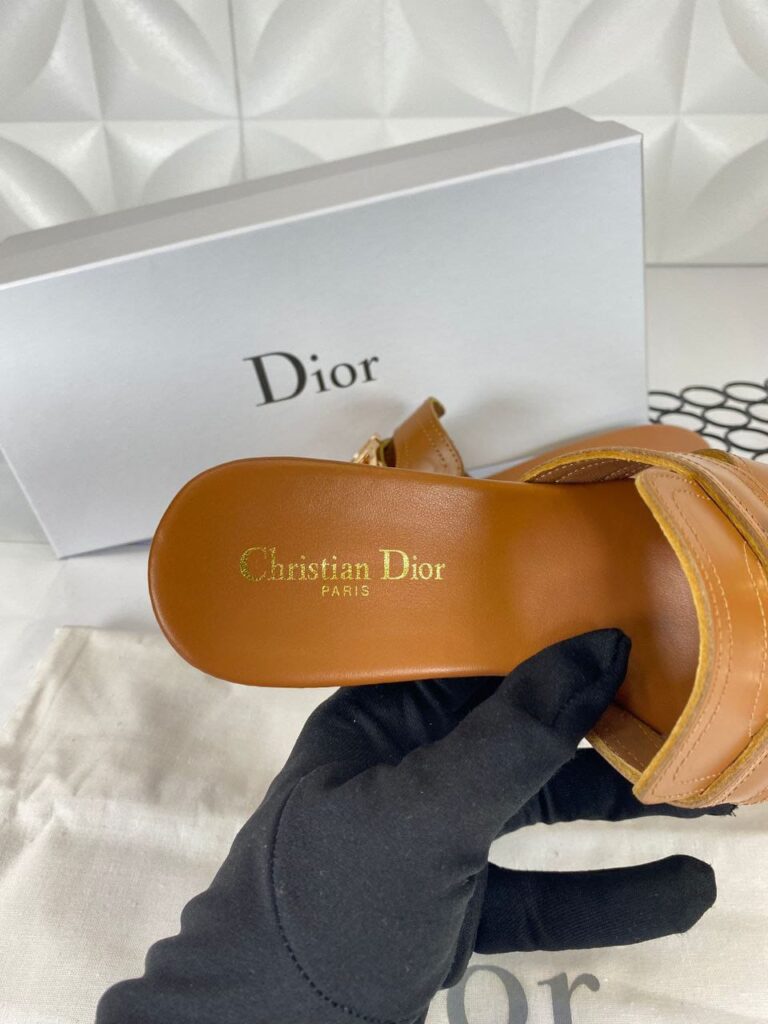 christian dior terlik taba mule 30 montaigne deri