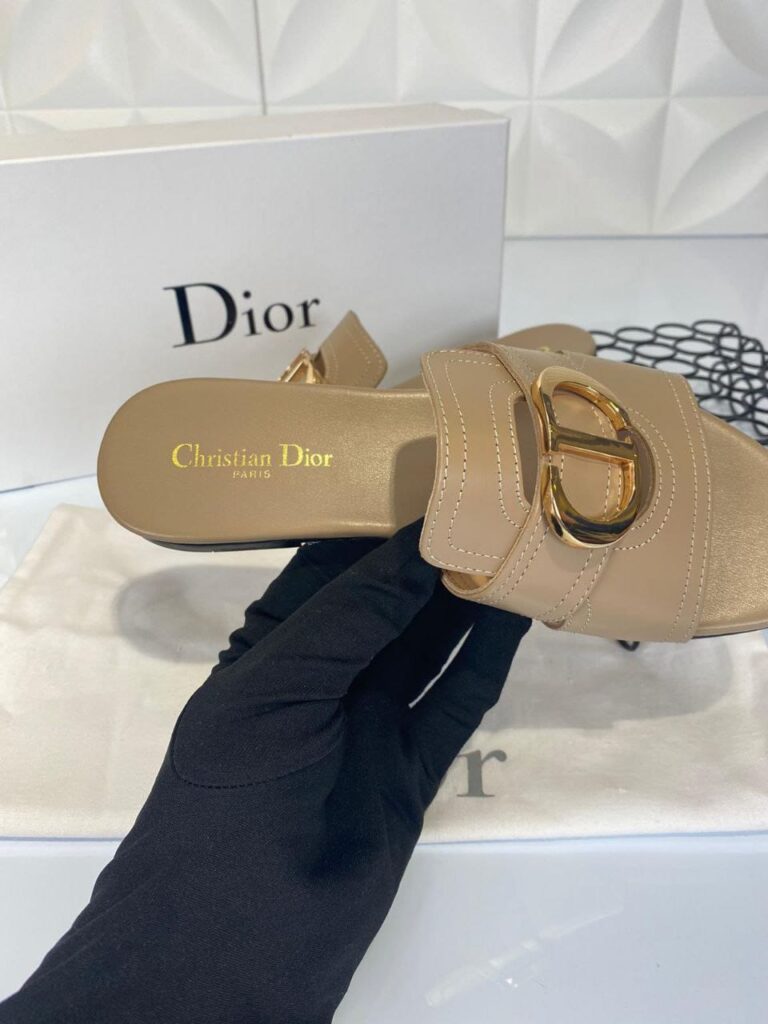christian dior terlik vizon mule 30 montaigne deri