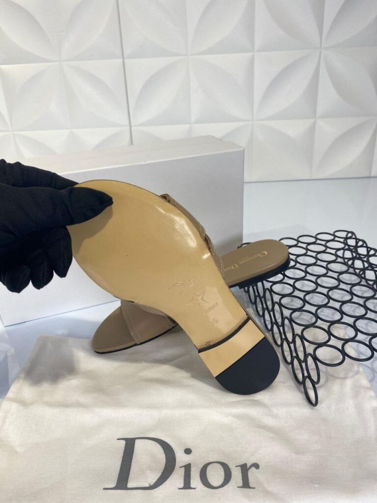 christian dior terlik vizon mule 30 montaigne deri