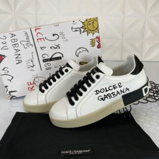 dolce gabbana ayakkabi sneakers nappa beyaz siyah deri ithal