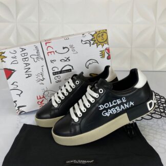 dolce gabbana ayakkabi sneakers nappa siyah beyaz deri ithal