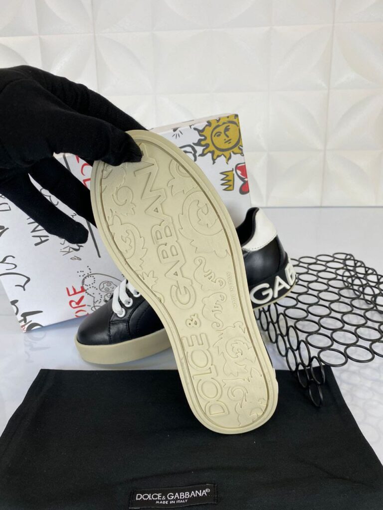 dolce gabbana ayakkabi sneakers nappa siyah beyaz deri ithal