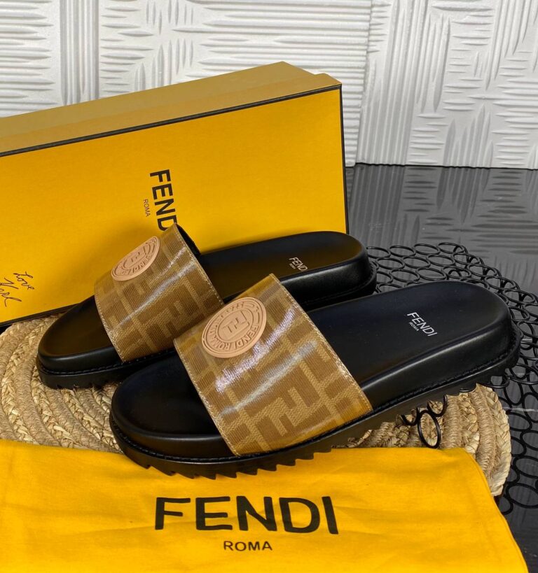 fendi terlik erkek kahve hakiki deri ithal