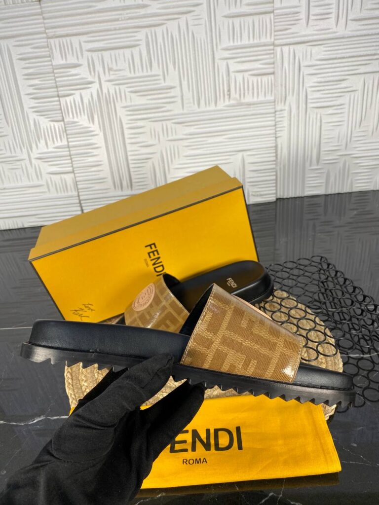 fendi terlik erkek kahve hakiki deri ithal