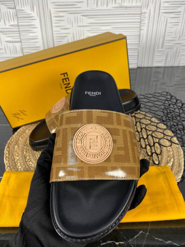 fendi terlik erkek kahve hakiki deri ithal