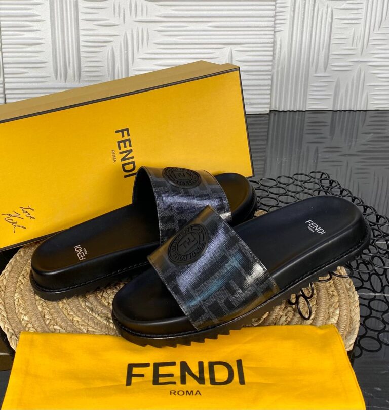 fendi terlik erkek siyah gri hakiki deri ithal